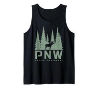 PNW Pacific Northwest Alce Nature Lover Verde Canotta