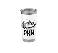 PNW Pacific Northwest Pride Oregon Washington Montana Bicchiere termico in acciaio inox doppia parete