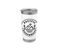 PNW Pacific Northwest Pride Oregon Washington Montana Bicchiere termico in acciaio inox doppia parete