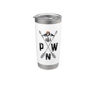 PNW Pacific Northwest Pride Oregon Washington Montana Bicchiere termico in acciaio inox doppia parete