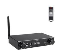 PNWCZ Amplificatore audio Bluetooth 5.3 Amplificatore stereo Hi-Fi a 2 canali con ottico/Bluetooth/USB/HDMI/AUX, doppio microfono canali per Home Theater/altoparlanti/sistema audio TV