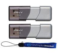 Pny 32 GB USB 3.0 flash drive Elite Turbo Attache 3 (p-fd32gtbop-ge) Two Pack Bundle Plus (1) everything but Stromboli cordino