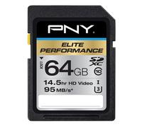 PNY 64GB Elite Performance Class 10 U3 SDXC Flash Memory Card