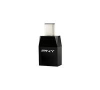 PNY Adattatore Reversibile USB 3.1 da Type-C a USB Type-A Femmina, Nero - NUOVO