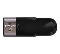 PNY Attaché 4 8 GB USB tipo A 2.0 25 MB/s Cuffia Nero 8MB/s/25MB/s FD8GBATT4-EF