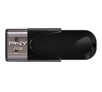 PNY Chiavetta Attaché 4 Standard, Memoria Portatile USB 2.0, 64 GB, Nero
