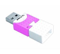 PNY Connect Attaché 8GB unità flash USB USB tipo A 2.0 Rosa, Bianco