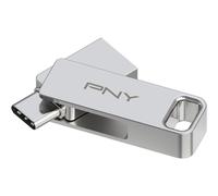 PNY DUO LINK unità flash USB 64 GB USB Type-A / USB Type-C 3.2 Gen 1 (3.1 Gen 1) Stainless steel