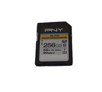 PNY Elite Performance - Scheda flash SDXC ad alta velocità, classe 10 UHS-I, U1, fino a 90 MB/sec, 256 GB, P-SDX256U1H-GE