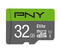 PNY Elite Scheda di Memoria microSDHC 32GB + Adattatore SD, Velocità di Lettura fino a 100MB/s, Classe 10 UHS-I, U1 per video Full HD
