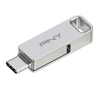PNY DUO LINK unità flash USB 64 GB USB Type-A / USB Type-C 3.2 Gen 1 (3.1 Gen 1) Stainless steel