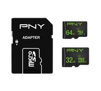 PNY Micro SDXC 32GB + 64GB Classe 10 U1 100Mb/s Velocità di Lettura