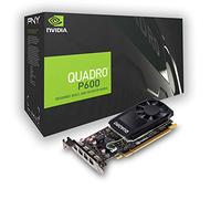 PNY nVidia Quadro P600 Scheda Grafica da 2 GB, 384 Cuda Core, Adattatori DP, Nero