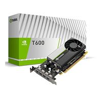 PNY NVIDIA T600 Carta Grafica Professionale 4GB GDDR6 PCI Express 3.0 x16, Singolo Slot, 4x Mini-Porta del display, 8K Supporto, Ventilatore attivo ultra-silenzioso