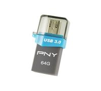 PNY OTG Duo-Link OU3 64GB unit flash USB USB Type-A / Micro-USB 3.2 Gen 1 3.1 Gen 1 Nero (While stocks last PNY 64G OTG Duo-Link OU3 USB3.0 while stocks last 1Year warranty) - Nouvo