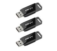 PNY Pack di 3 Unità Flash 128GB Attaché X USB 3.2 Gen 1 Flash Drive, chiavetta di prestazioni avanzate fino a 130MB/s in lettura, archiviazione e trasferimento portatile, affidabile, durevole, Tipo A