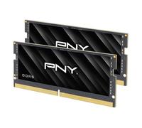 PNY Performance 32GB (2x16GB) DDR5 DRAM 5600MHz (PC5-44800) - CL46-46-46-90 (compatibile con 5200MHz, 4800MHz), 1.1V, 262-Pin Non-ECC - Notebook/Laptop (SODIMM) Computer Memory Kit - MN32GK2GK2 D5560