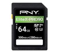 PNY Scheda di Memoria Flash SD 64GB EliteX-PRO 90 Classe 10 U3 V90 UHS-II