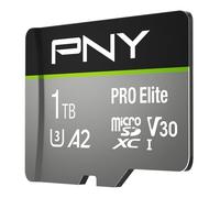 PNY Scheda di memoria microSDXC PRO Elite 1TB + adattatore SD, A2 App Performance, velocità di lettura fino a 100 MB/s, classe 10 UHS-I, U3, V30 per video 4K