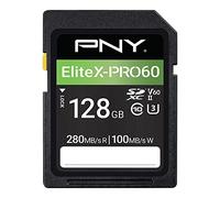 PNY Scheda di Memoria SDXC 128GB EliteX-PRO60 Class 10 U3 V60 UHS-II