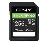 PNY Scheda di Memoria SDXC 256GB EliteX-PRO60 Class 10 U3 V60 UHS-II