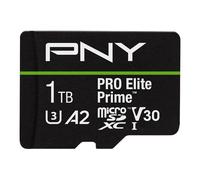 PNY Scheda microSDXC 1TB PRO Elite Prime Class 10 U3 V30 A2 + Adattatore SD - fino a 200MB/s, Class 10, U3, V30, A2, 4K UHD, Full HD, UHS-I