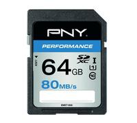 PNY SDXC Performance Memoria da 64GB 80 MB/s UHS-I Classe 10