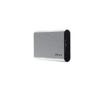 PNY SSD Portatile Elite Silver USB 3.1 (960GB), Grigio Brush