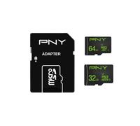 PNY Twin Pack 32GB + 64GB High Performance Micro SDXC 100 Mb/s Class 10
