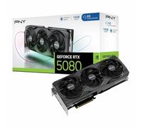 PNY GeForce RTX 5080 Overclocked Triple Fan GPU NVIDIA 16 GB GDDR7