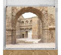 Pnylzzyxh Sfondo per edifici di Gerusalemme Israele Città Vecchia Sfondo Chiesa Romana Sito Storico Sfondo per Ritratti a Tema Fotografia Sfondo 3,7 x 3 m Banner Photo Studio Puntelli