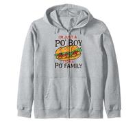Po 'boy from a po' Family Funny New Orleans Design Felpa con Cappuccio