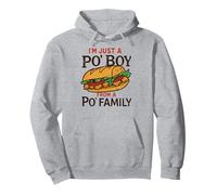 Po 'boy from a po' Family Funny New Orleans Design Felpa con Cappuccio