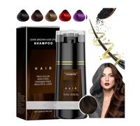 Po-lar Hair Dye Shampoo - Po-lar Hair Care, Po-lar Shampoo, Po-lar Haircare, Polarhaircare, Hair Instant Dye Shampoo,Hair Dye Shampoo Instant 3 in 1,For Hair Coverage, Suitable for Women (Dark Brown)