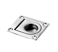 POABCVYD Maniglia di Accesso for Portello di Nave, Anello di trazione Quadrato in Acciaio Inossidabile 316 for ferramenta for Yacht, Fibbia for Pavimento Marino(316/66x56 Spring Floor Buckle)