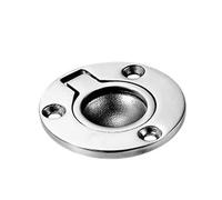 POABCVYD Maniglia di Accesso for Portello di Nave, Anello di trazione Quadrato in Acciaio Inossidabile 316 for ferramenta for Yacht, Fibbia for Pavimento Marino(316/50 Round Floor Buckle)