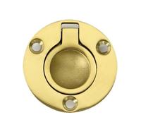 POABCVYD Maniglia for Portello in Acciaio Inossidabile 316 Marino con placcatura in Ottone e Viti di Montaggio, Anello di Sollevamento a Filo Rotondo e Quadrato for Barca(50x50mm)