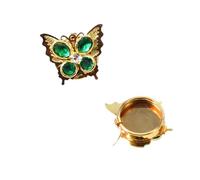 POABXYHD Gemelli a Farfalla Lucidi - Set di 2 Pezzi, Copri Bottoni Decorativi per Abito e Camicia, Accessori per Fai da Te, Senza Cucitura, Decorazione Elegante e Scintillante per Smoking e