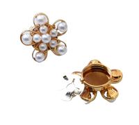 POABXYHD Gemelli con Perle e Strass, 2 Pezzi, Copri Bottoni Decorativi per Camicia e Smoking, Design Senza Cucitura, Accessori Moda Abbigliamento Fai da Te e Cerimonie