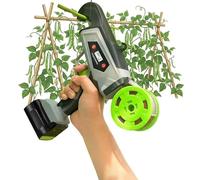 POADGBCN Avvolgitore Elettrico Intelligente per Viti con Display Digitale 3-8 velocità Attrezzo per Legare Le Piante per Rami da 25 mm Nastrino da Giardino