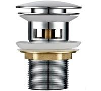 POADGBCN Pulsante di Scarico a Scomparsa for lavandino del Bagno Tappo a stantuffo in Acciaio Inossidabile con Funzione sifone lavabo for Sistema di Scarico del lavandino Moderno(Light Green)
