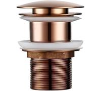 POADGBCN Pulsante di Scarico a Scomparsa for lavandino del Bagno Tappo a stantuffo in Acciaio Inossidabile con Funzione sifone lavabo for Sistema di Scarico del lavandino Moderno(Orange)