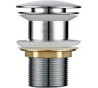 POADGBCN Pulsante di Scarico a Scomparsa for lavandino del Bagno Tappo a stantuffo in Acciaio Inossidabile con Funzione sifone lavabo for Sistema di Scarico del lavandino Moderno(Black)
