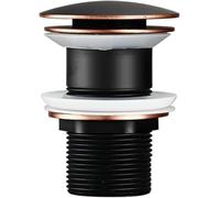 POADGBCN Pulsante di Scarico a Scomparsa for lavandino del Bagno Tappo a stantuffo in Acciaio Inossidabile con Funzione sifone lavabo for Sistema di Scarico del lavandino Moderno(Pink)