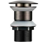 POADGBCN Pulsante di Scarico a Scomparsa for lavandino del Bagno Tappo a stantuffo in Acciaio Inossidabile con Funzione sifone lavabo for Sistema di Scarico del lavandino Moderno(Dark Khaki)
