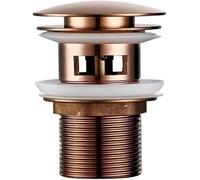 POADGBCN Pulsante di Scarico a Scomparsa for lavandino del Bagno Tappo a stantuffo in Acciaio Inossidabile con Funzione sifone lavabo for Sistema di Scarico del lavandino Moderno(Clear)