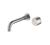 POADGBCN Rubinetto for Bagno di Lusso a Parete Maniglia Singola Installazione a 2 Fori Doppio Controllo Acqua Calda Fredda Rubinetto for lavabo Nascosto for Mobile Moderno(Light Grey)