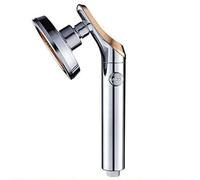 POADGBCN Soffione Doccia ad Alta Pressione Regolabile con Pulsante Singolo Doccia Manuale a Risparmio idrico per Il Bagno(Silver)