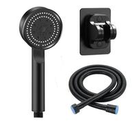 POADGBCN Soffione Doccia Portatile ad Alta Pressione 5 modalità di Getto Regolabili con Tubo Flessibile da 1,5 m(Shower Head+1.5 M Hose+Base Set)