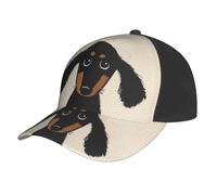 Poadnly Amore per i Cuccioli di Bassotto,Cappellino da Baseball Regolabile, Classico, da papà, da Camionista